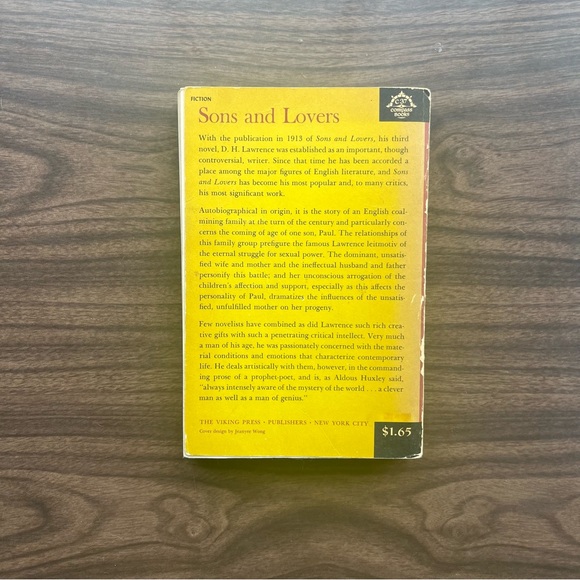 VINTAGE BOOK Sons and Lovers by D.H. Lawrence paperback - Picture 3 of 4